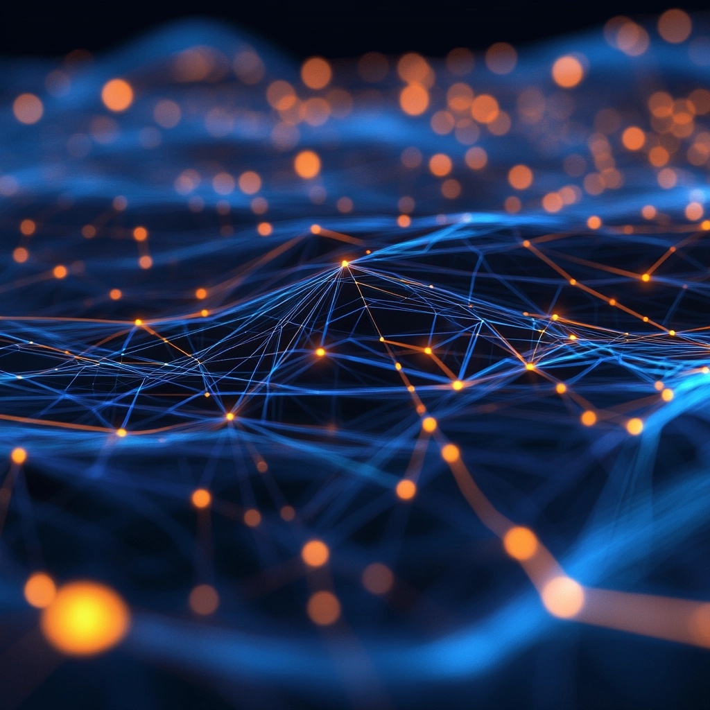 Deutscher Wald im Morgennebel